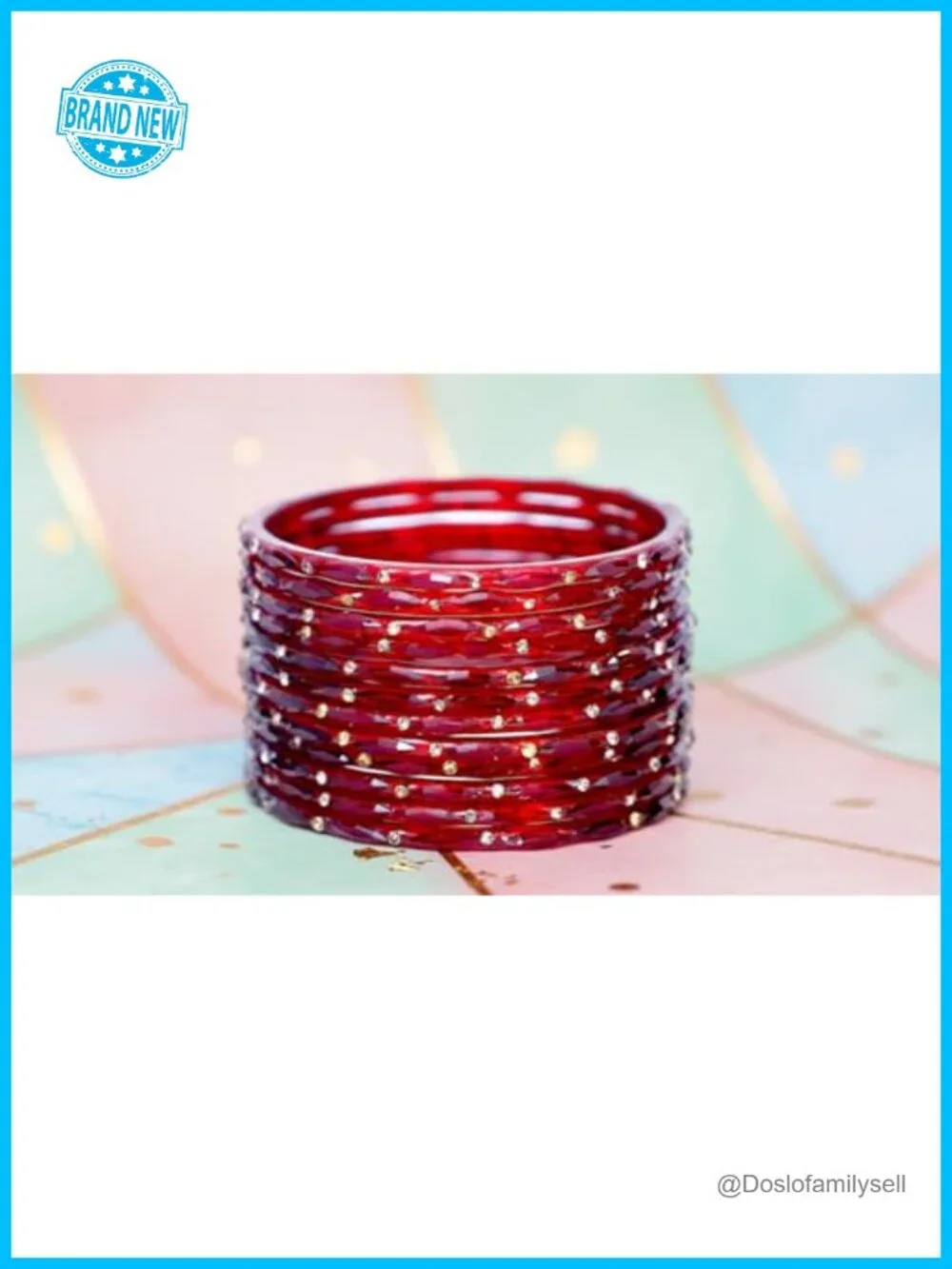 Indian Glass Bangles Set of 12 Bollywood Wedding Jewelry